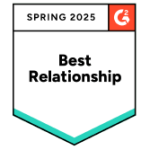 G2 Best Relationship Spring 2025